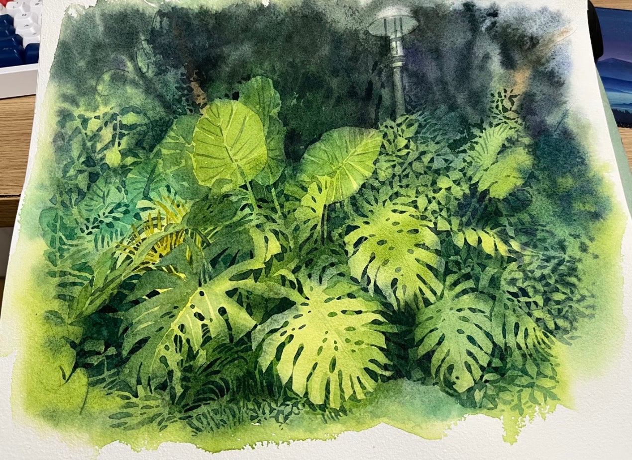 Watercolour painting