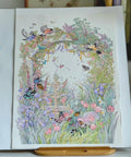 Watercolour Painting of Flowers A3