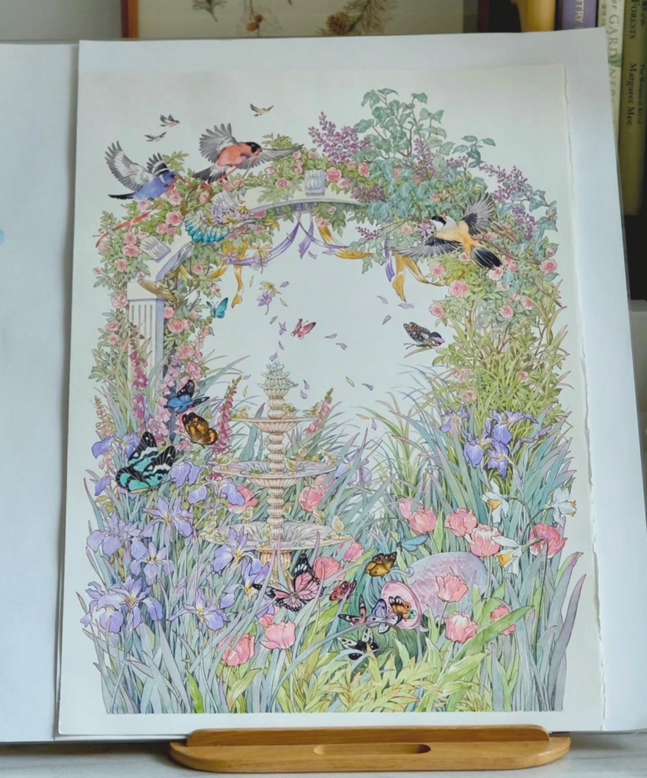 Watercolour Painting of Flowers A3