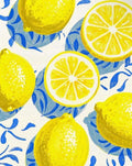 Watercolour Painting-Lemon Composition